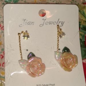 Silver post Earrings